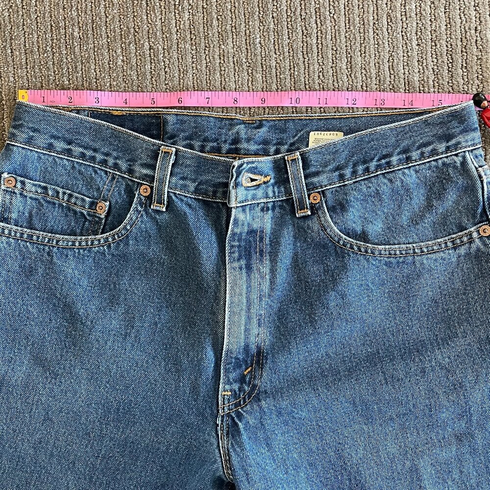 34x30 AMAZING Vintage 2001 Levi's 550 Jeans Made in USA! 100% cotton - Picture 9 of 12